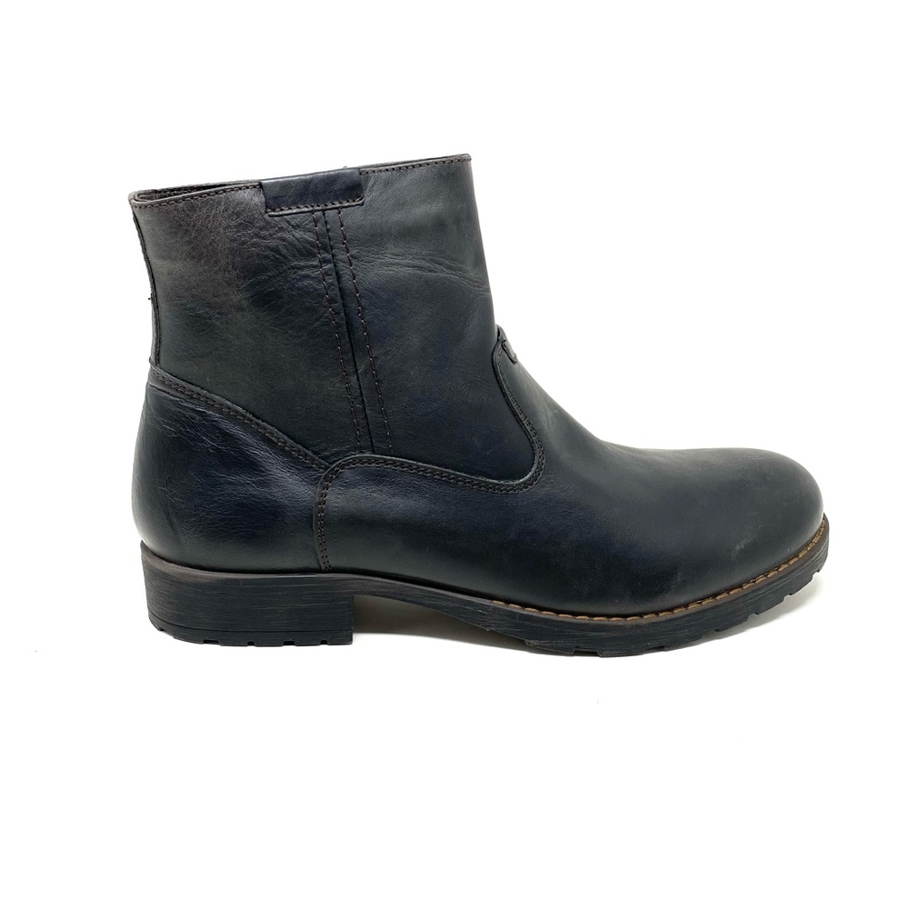 V Italia Men’s Brown Leather Boots Size 45 Inner Zip Distressed Look New in Box